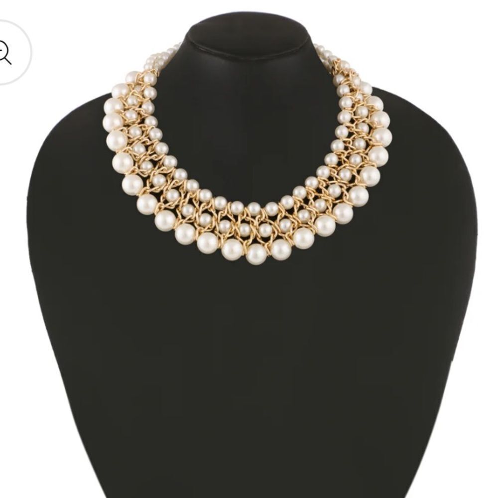Multi pearl  necklace  N276